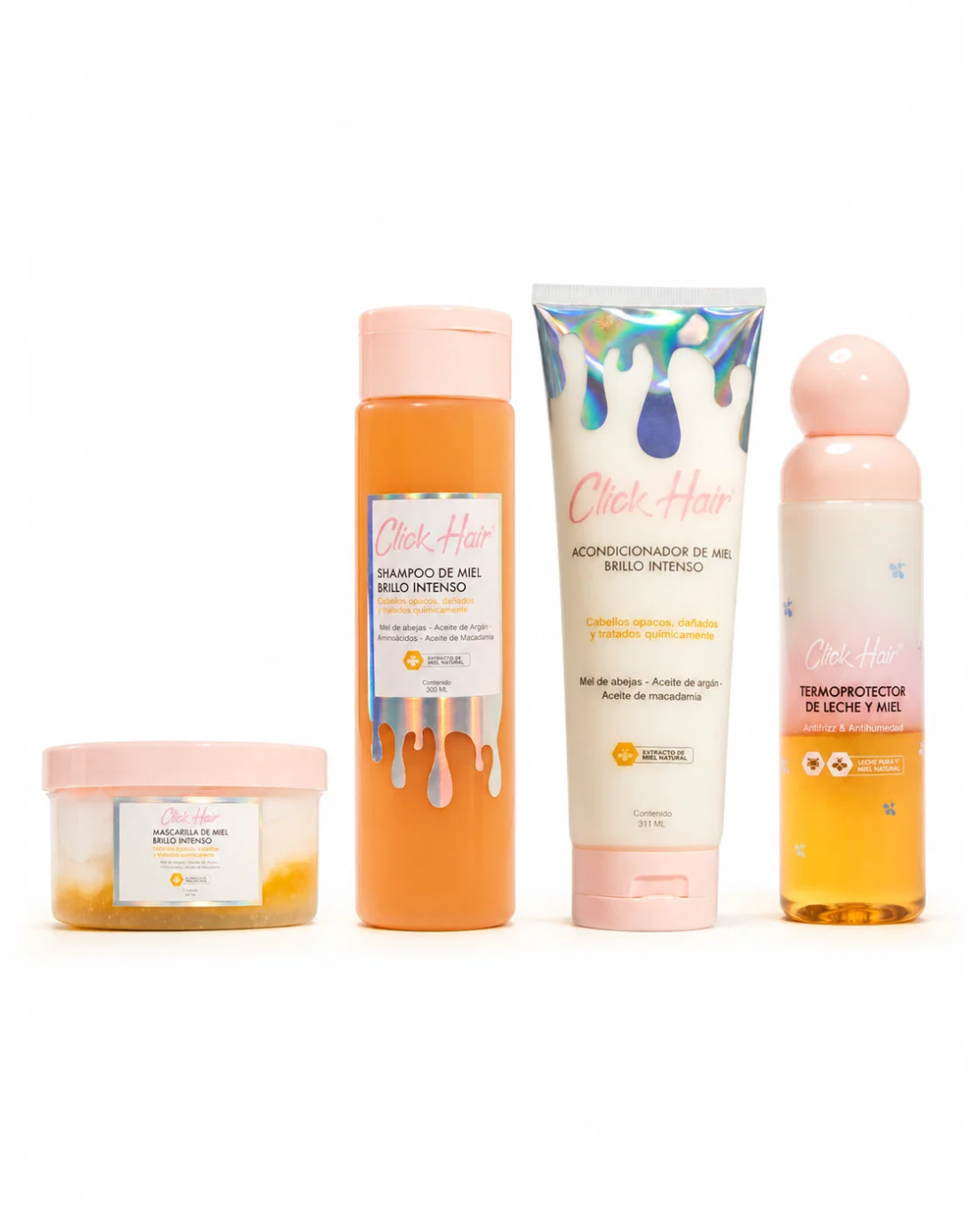 Kit Capilar Miel Brillo Intenso Click Hair